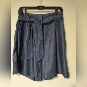 Massimo Dutti Tencel Shorts Sz 8